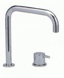 Vola 590 Two-hole mixer tap with single action mixer, chrome