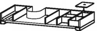 Duravit Einrichtungssystem, passend für Schrankbreite 820mm, inkl. Siphonausschnitt, Ausf. links