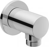 Duravit wall connection elbow, round rosette