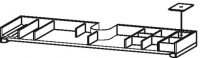 Duravit XSquare Einrichtungssystem für Schrankbreiten 121,0 cm, inkl. Siphonausschnitt UV97830