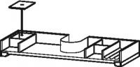 Duravit Einrichtungssystem, passend für Schrankbreite 620mm, inkl. Siphonausschnitt