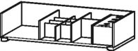 Duravit furnishing system for cabinet widths 866 mm, without ceramic , without siphon cut-out, position right ...