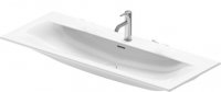 Duravit Viu furniture washbasin 234412, 1230 mm, with overflow, with tap hole bench, 2 tap holes