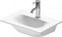 Duravit Furniture hand basin Viu 073345, 450 mm, without overflow, with tap hole bench, without tap hole