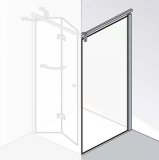 HSK Atelier Plan side wall for folding door, dimensions: 75.0 cm x 200.0 cm