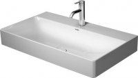 Duravit DuraSquare Wash basin, furniture wash basin 80x47cm, 2 tap holes, without overflow, with tap hole benc...