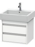 Duravit Ketho Waschtischunterschrank wandhängend 6636, 2 Schubkästen, 550mm, für Vero