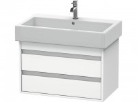 Duravit Ketho Waschtischunterschrank wandhängend 6637, 2 Schubkästen, 750mm, für Vero