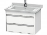 Duravit Ketho vanity unit wall hung 6643, 2 drawers, 650mm, for Starck 3