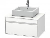 Duravit Ketho vanity unit wall hung 6694, 1 drawer, 800mm, for 1 top basin in the middle