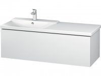 Duravit L-Cube Waschtischunterbau wandhängend, Breite 1220mm, Tiefe 481, 1 Auszug, passend für 