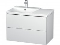 Duravit L-Cube Waschtischunterbau wandhängend Breite 820mm, Tiefe 481, 2 Schubkästen, passend für 