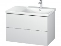 Duravit L-Cube Waschtischunterbau wandhängend Breite 820mm, Tiefe 481, 2 Schubkästen, passend für 