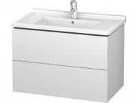 Duravit L-Cube Waschtischunterbau wandhängend, 2 Schubkästen, 820mm, für Starck 3