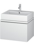 Duravit L-Cube Waschtischunterbau für Konsole Compact, Breite 620mm, Tiefe 477mm, 1 Auszug