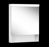 Schneider LOWLINE Basic LED illuminated mirror cabinet, 1 door, hinges changeable, open compartment below, 60x...