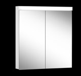 Schneider LOWLINE Basic LED illuminated mirror cabinet, 2 double mirror doors, 70x74,8x13,5cm, 171.270.