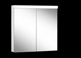 Schneider LOWLINE Basic LED illuminated mirror cabinet, 2 double mirror doors, 80x74,8x13,5cm, 171.280.