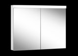 Schneider LOWLINE Basic LED illuminated mirror cabinet, 2 double mirror doors, 100x74,8x13,5cm, 171.300.