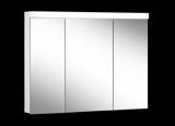 Schneider LOWLINE Basic LED illuminated mirror cabinet, 3 double mirror doors, 100x74,8x13,5cm, 171.301.