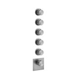 Gessi 316 Finished installation set concealed thermostat, vertical installation, 5 separate ways, individual r...