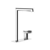 Gessi Anello, single lever basin mixer, separate spout, mounted on plate, spout height 253 mm x projection 160...