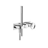 Gessi Anello, ready-to-mount single lever mixer shower/tub, square plate for concealed body, 2-way diverter ca...