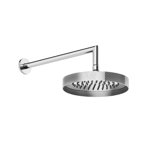 Gessi Anello, anti-limestone overhead shower D=250 mm, with joint and wall arm 348 mm, 1/2 connection At 3 bar...