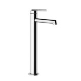 Gessi Ingranaggio single-lever basin mixer, high version, without pop-up waste, projection 128mm, 63504