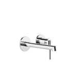 Gessi Ingranaggio finish-mount set for concealed single-lever mixer, washbasin with single rosettes D=65 mm, s...