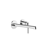 Gessi Ingranaggio finish-mount set for concealed single-lever mixer, washbasin with single rosettes D=65 mm, s...