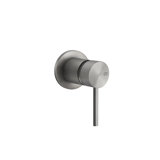 Gessi 316 Flessa finish-mount set for concealed single lever mixer, for washbasin or shower, for top outlet, 5...