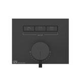 Gessi HI-FI, ready-to-install set for 1/2 concealed single lever mixer with push-button operation for horizont...