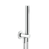 Gessi Inciso shower set Inciso, with wall connection elbow 1/2 and bracket, hose 1.50 m and anti-limestone sho...