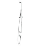 Gessi Inciso shower bar set 800 mm, with wall connection elbow 1/2, anti-limestone shower and hose 1500 mm sho...