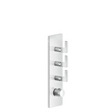 Gessi Inciso- Pre-assembled set for 3/4 high performance concealed thermostat, one rosette, vertical mounting,...