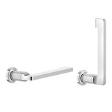 Gessi Inciso toilet roll holder or spare roll holder for wall mounting, vertical/horizontal, 58455