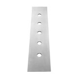 Gessi 5-hole decor plate for Secur Box 01669, tile bench mounting, 01758