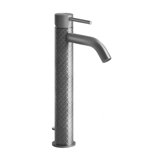 Gessi 316 Intreccio single-lever basin mixer higher version with 1 1/4 waste, 122 mm projection, 54104