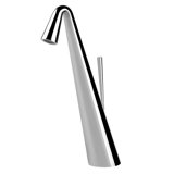 Gessi Cono single-lever basin mixer, high version, without pop-up waste, 154 mm projection, 45003