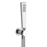 Gessi Cono shower set Cono, with wall connection elbow 1/2 and bracket, hose 1.50 m and anti-limestone shower ...