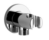 Gessi Emporio wall connection elbow incl. shower holder, chrome, 47261031