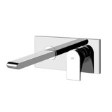 Gessi Emporio Via Solferino ready-mounted single lever basin mixer, fixed spout, for concealed body, without p...