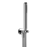 Gessi Goccia shower set, with wall connection elbow 1/2 and bracket, hose 1.50 m and anti-limestone hand showe...