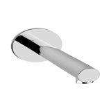 Gessi Ovale, washbasin wall spout, with 1/2 connection for separate single-lever mixer or sensor, projection 2...