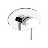 Gessi Ovale, ready-mounted set, for concealed washbasin mixer, 1/2 connections, 1 way, 23110