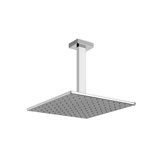 Gessi Rettangolo anti-limestone overhead shower 300x300 mm, with joint and ceiling arm, length 270 mm, 1/2 con...