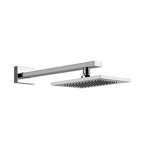 Gessi Rettangolo anti-limestone overhead shower 216x140 mm, with joint and wall bracket, 1/2 connection, 20148...