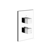 Gessi ready-to-install set for concealed thermostatic mixer, 2-way on-off diverter cartridge, outlets on the l...