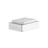 Gessi Rettangolo accessories wall mounted soap holder, bowl white, 20801